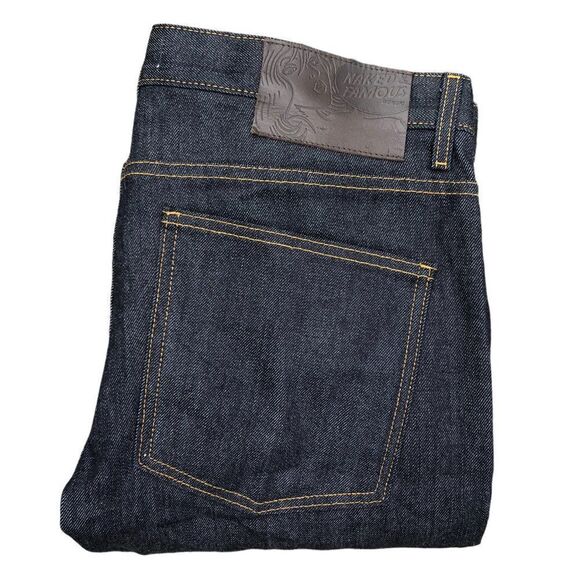 RARE Naked & Famous Selvedge Jeans Size 36 Classic Selvedge Indigo - Picture 1 of 7
